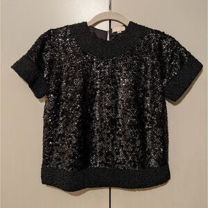 Vintage hand beaded and embroidered top